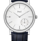 Piaget Altiplano - White Gold 40 MM - Blue Leather Strap - Diamond Bezel - Silvered Dial - G0A45403