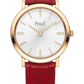 Piaget Altiplano - Rose Gold 35 MM - Red Leather Strap - Silver Dial - G0A45405