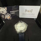 Piaget Possession - Stainless Steel 34 MM - Blue Leather Strap - Silvered Dial - G0A47090