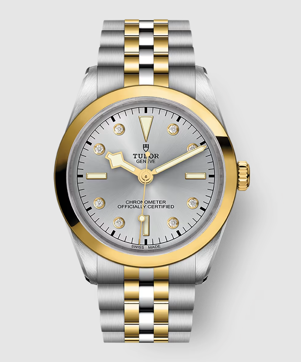 Tudor Black Bay 36 S&G - 36 MM - Steel & Yellow Gold - Silver Diamond Dial - M79643-0007