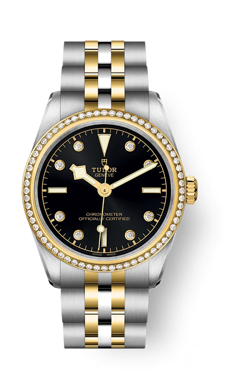 Tudor Black Bay 31 S&G - 31 MM - Steel & Yellow Gold - Diamond Bezel - Black Diamond Dial - M79613-0005