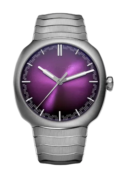 H. Moser & Cie Streamliner Centre Seconds Stainless Steel 40 MM - Purple Haze Dial - 6201-1201
