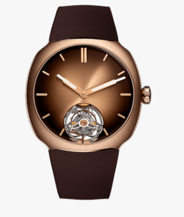 H. Moser & Cie Streamliner Tourbillon Pierre Gasly Rose Gold 40 MM - Chocolate Fumé Dial - &nbsp;6805-0410