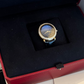 Cartier Révélation d'une Panthère Yellow Gold 37 MM - Shiny Blue Alligator Leather Strap - Diamond Bezel - Blue Mother-of-Pearl Dial - HPI01354