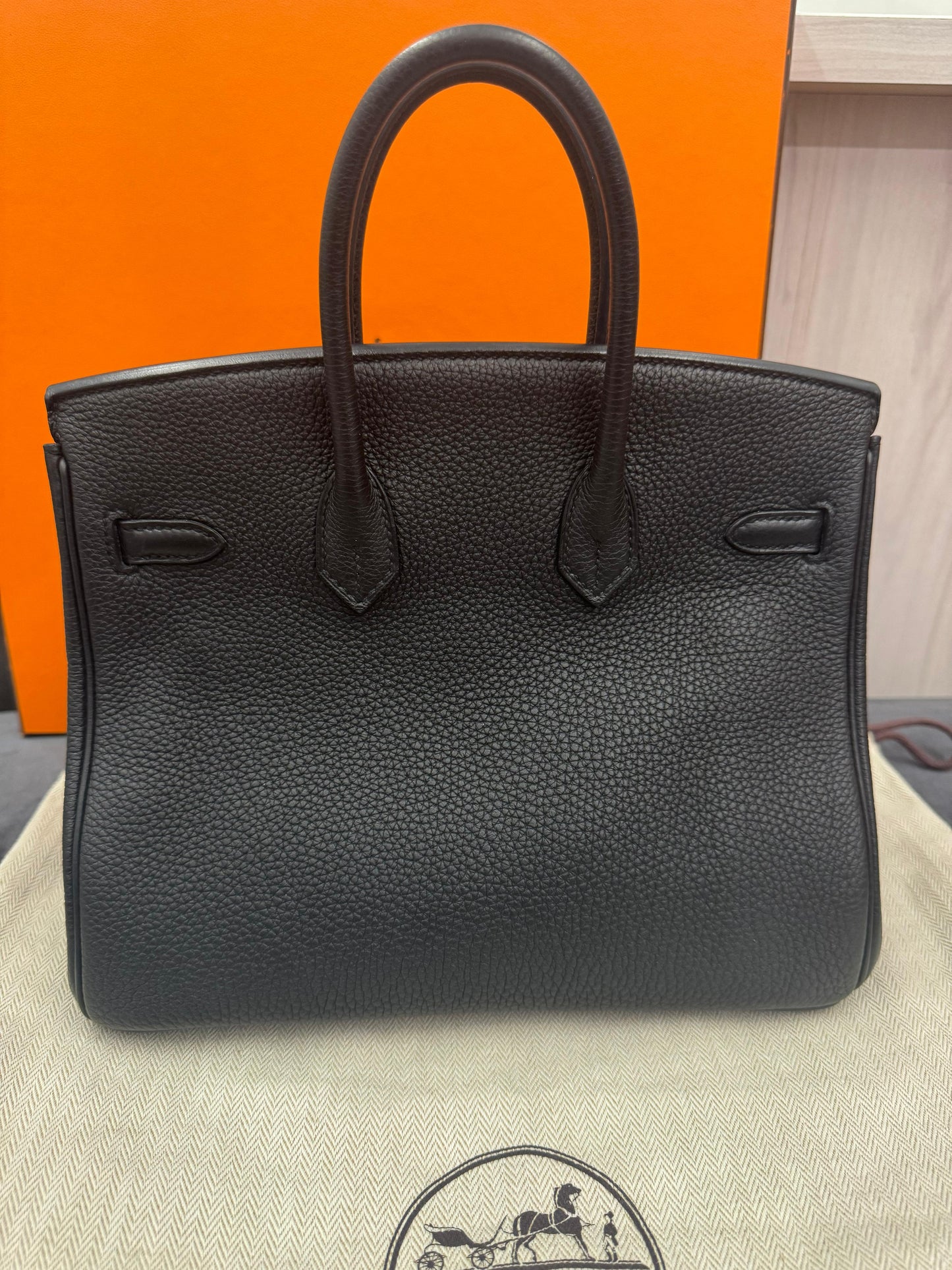Hermès Birkin 25 - Black Togo Leather Palladium Hardware