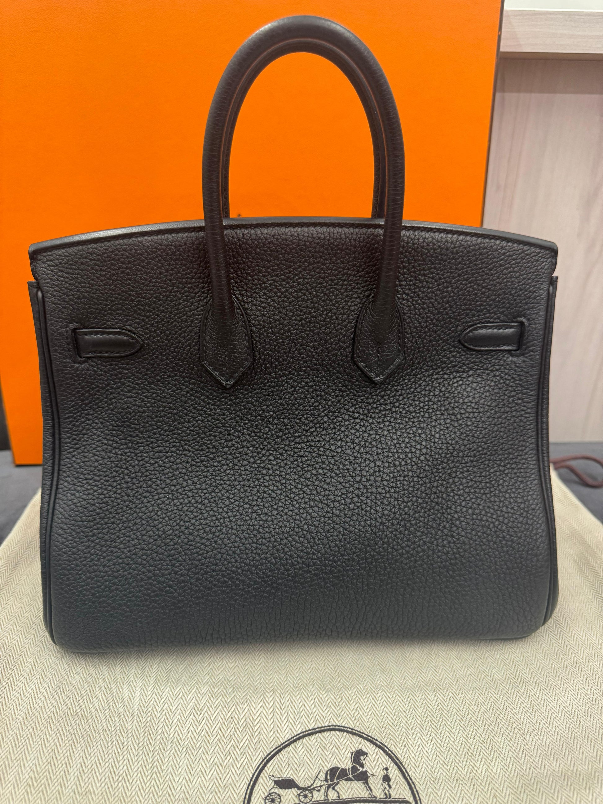 Hermès Birkin 25 - Black Togo Leather Palladium Hardware