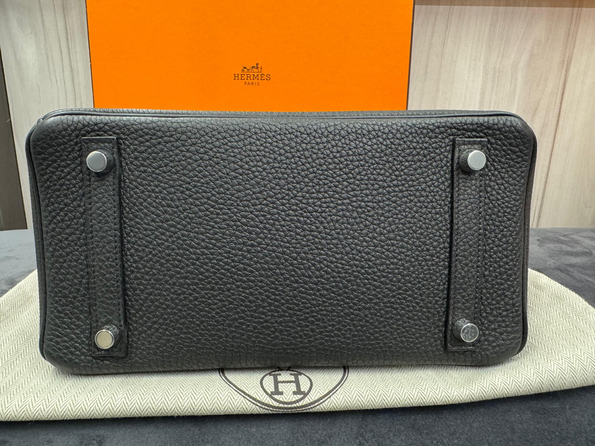Hermès Birkin 25 - Black Togo Leather Palladium Hardware