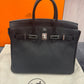 Hermès Birkin 25 - Black Togo Leather Palladium Hardware