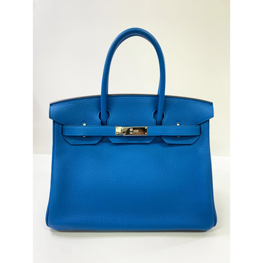 Hermès Birkin 30 - Bleu Jean - Togo - Palladium Hardware - B30BLTPHW