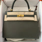 Hermès Kelly Sellier 25 - Vert de Gris - Epsom with Gold Hardware