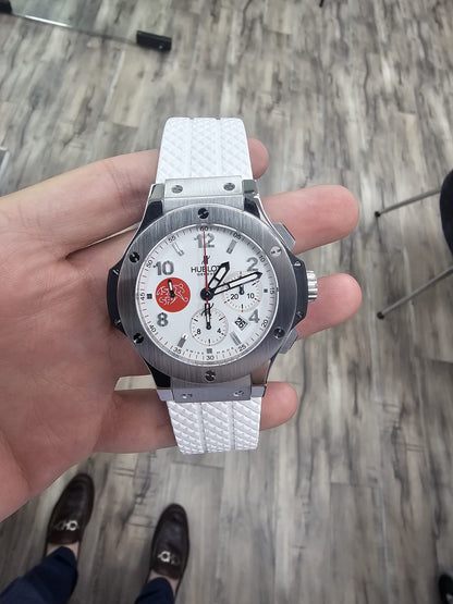Hublot - Big Bang Swiss Football Association Limited Edition - 44 MM - Stainless Steel - White Dial - 301.SX.230.RX.ASF02