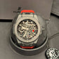 Hublot Big Bang MECA Black Ceramic - 45 MM - Black Rubber Strap - Skeleton Dial - 414.CI.1123.RX
