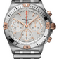 Breitling Chronomat Stainless Steel and Rose Gold 42 MM - Stainless Steel Bracelet - Silver Dial - IB0134101G1A1