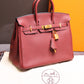 Hermès Birkin 25 - Rouge H Togo leather with Gold hardware