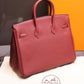 Hermès Birkin 25 - Rouge H Togo leather with Gold hardware