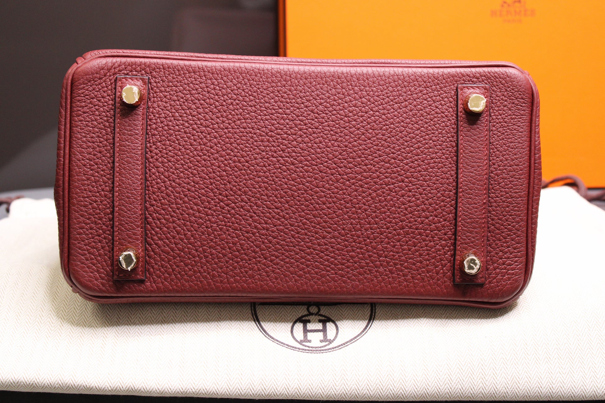 Hermès Birkin 25 - Rouge H Togo leather with Gold hardware