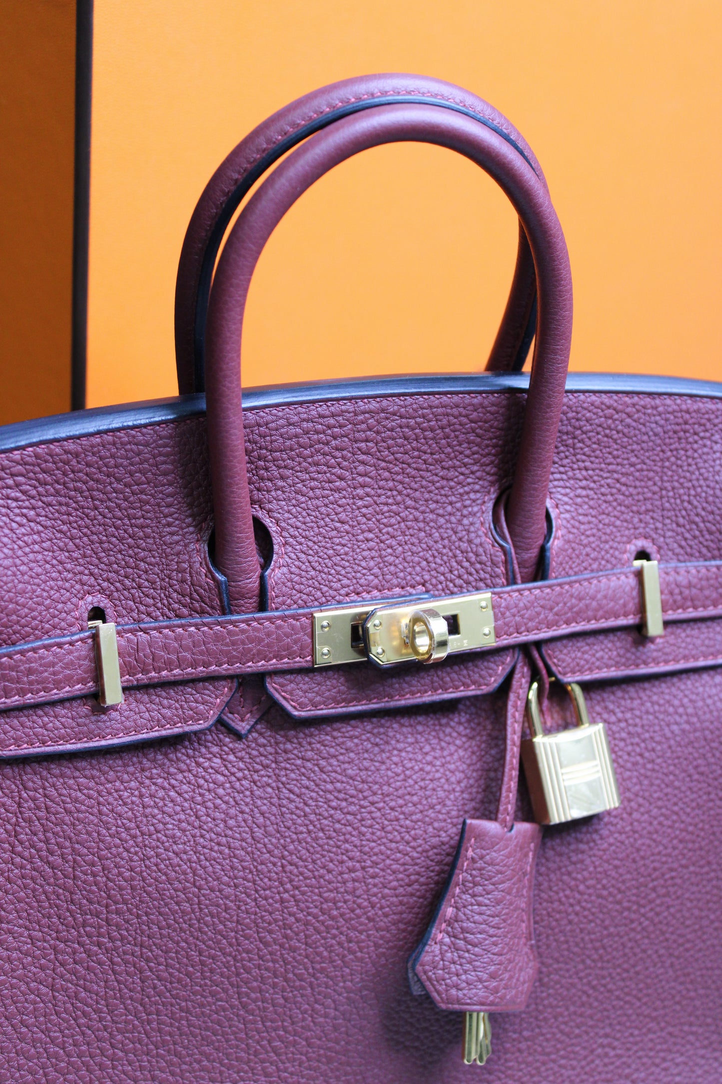 Hermès Birkin 25 - Rouge H Togo leather with Gold hardware