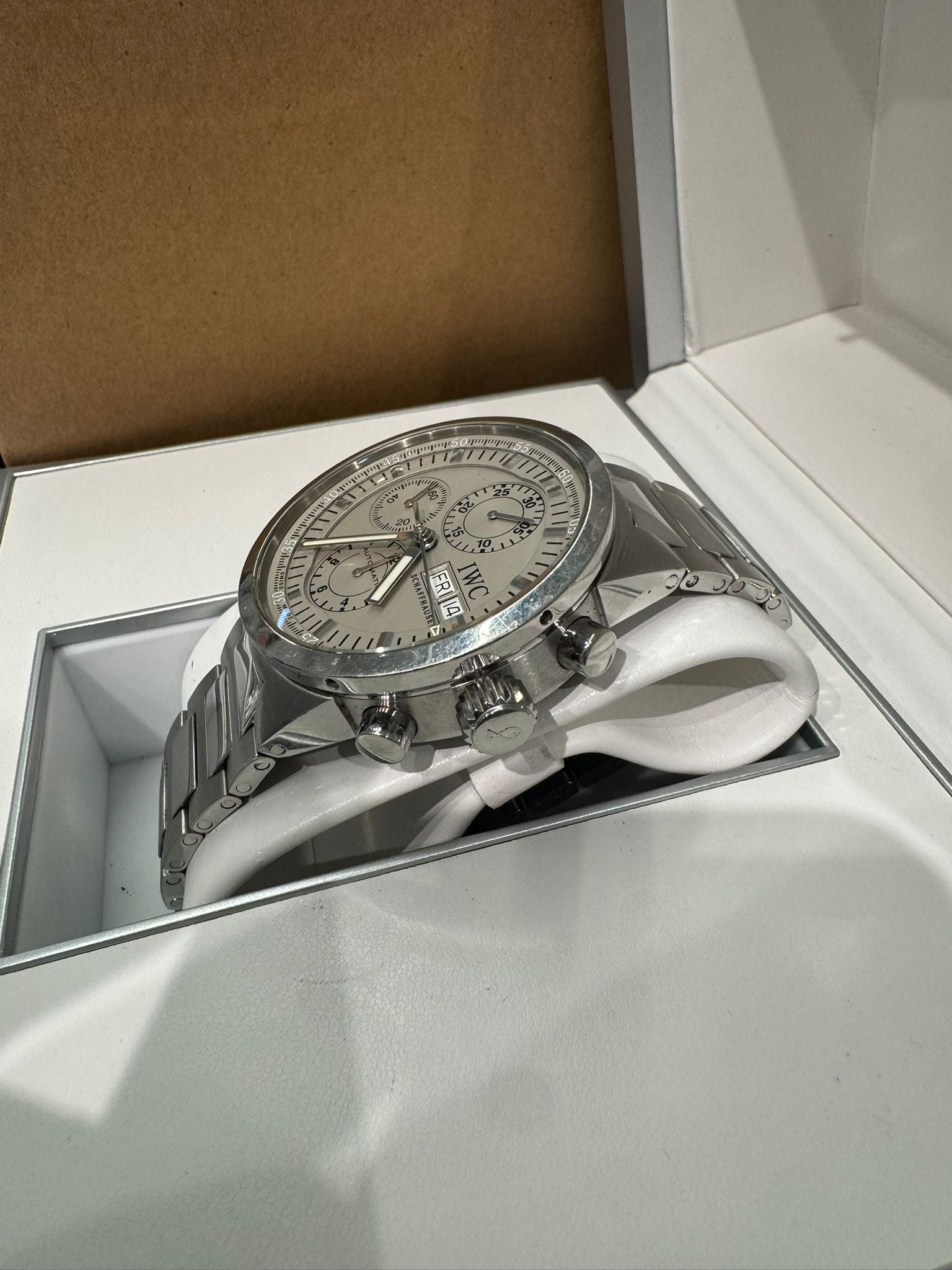 IWC Rattrapante Chronograph - Stainless Steel - 43 MM - Silver Dial - IW3715