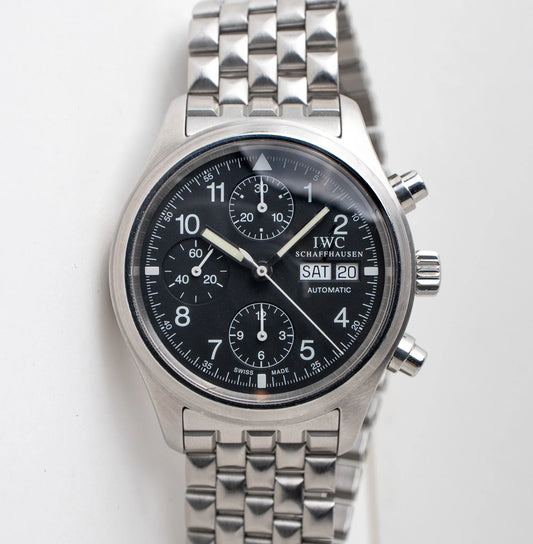 IWC Pilot's Watch Chronograph - Stainless Steel - 39 MM - Black Dial - IW370607