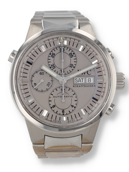 IWC Rattrapante Chronograph - Stainless Steel - 43 MM - Silver Dial - IW371508