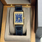JLC - Reverso Tribute Duoface Small Seconds - 47 MM x 28.3 MM - Pink Gold - Blue/Silvered Dial - Blue Strap - JLC Q3982590