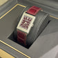 JLC - Reverso Tribute Monoface Small Seconds - 45.6 MM x 27.4 MM - Stainless Steel - Burgundy Dial - Burgundy Leather Strap - JLC Q397846J