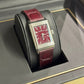 JLC - Reverso Tribute Monoface Small Seconds - 45.6 MM x 27.4 MM - Stainless Steel - Burgundy Dial - Burgundy Leather Strap - JLC Q397846J
