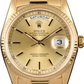 Rolex Day-Date - 36 MM - Yellow Gold - Fluted Bezel - Champagne Dial - 18208 FICH