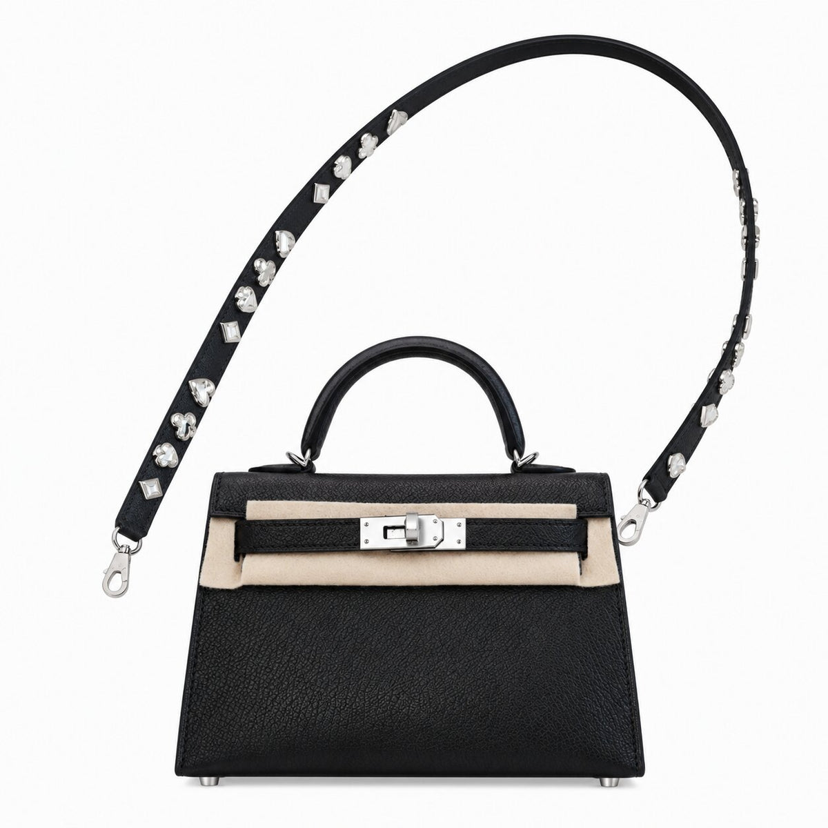 Hermès Mini Kelly 20 Limited Edition Atouts - Black Noir - Chevre Chamkila Leather - Palladium Hardware - K20ABCCPHW