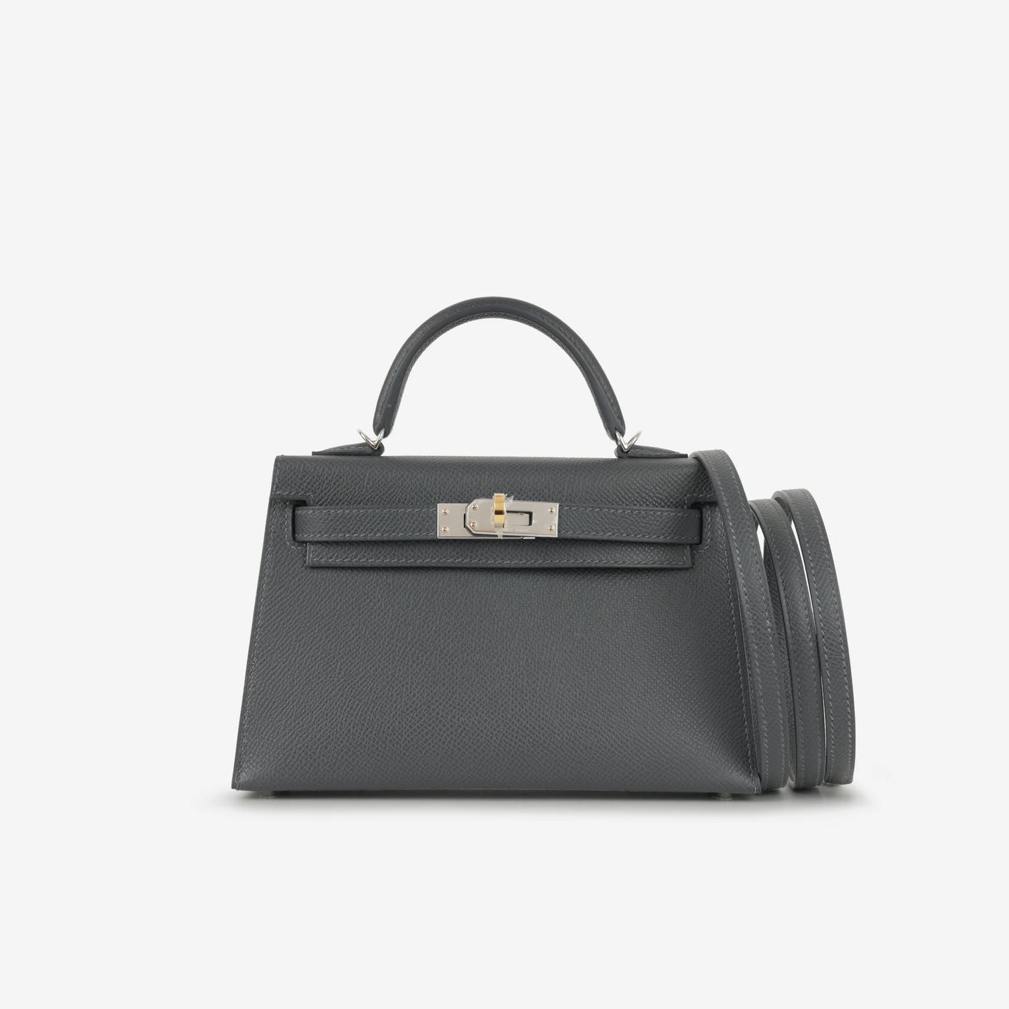 Hermès Mini Kelly 20 - Ardoise - Epsom Leather - Electrum Hardware - K20AEEHW