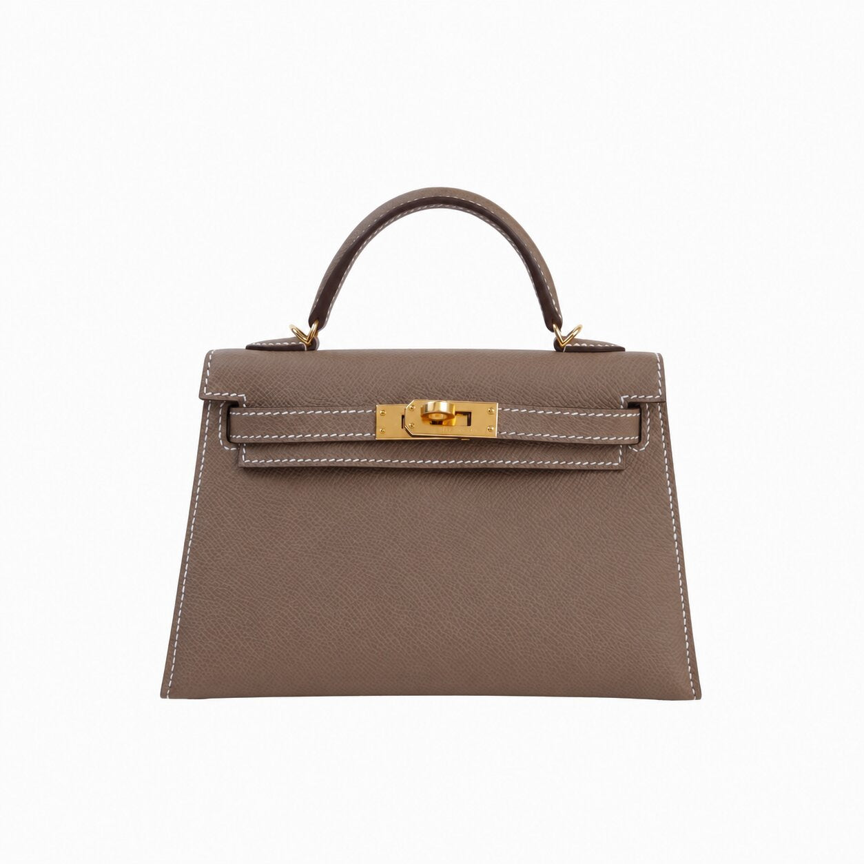 Hermès Mini Kelly Sellier 20 - Etoupe - Epsom Leather - Gold Hardware - K20SEEGHW