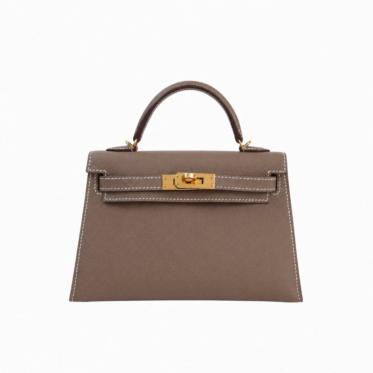 Hermès Mini Kelly Sellier 20 - Etoupe - Epsom Leather - Gold Hardware - K20SEEGHW