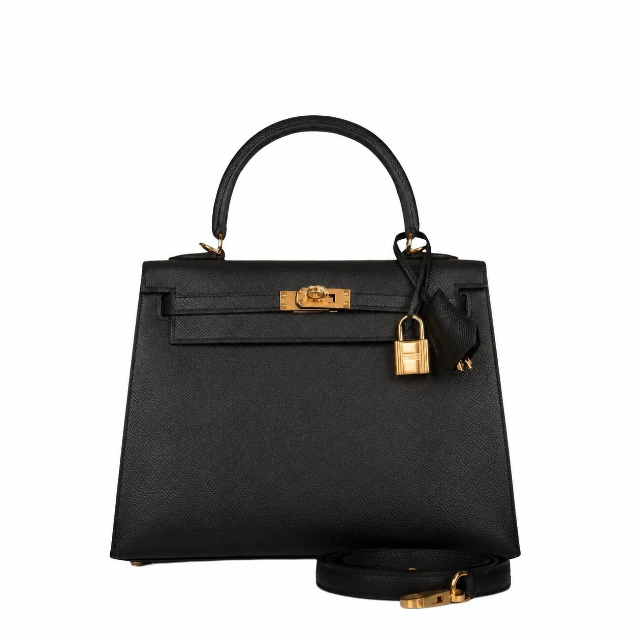 Hermès Kelly Sellier 25 - Black - Epsom - Gold Hardware - K25BEGHW