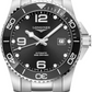 Longiness Hydroconquest Stainless Steel 41 MM - Stainless Steel Bracelet - Black Dial - L3.781.4.56.6