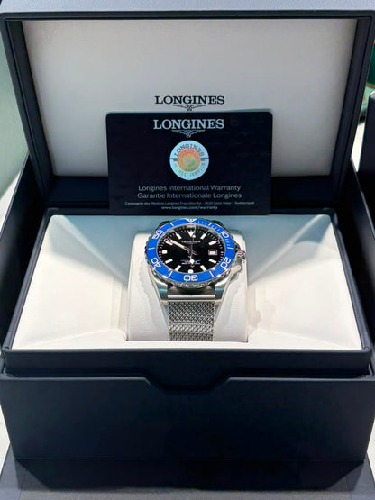 Longiness Hydroconquest - Stainless Steel - 42 MM - Black Dial - L3.788.4.90.6