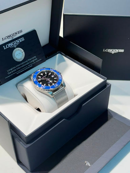 Longiness Hydroconquest - Stainless Steel - 42 MM - Black Dial - L3.788.4.90.6