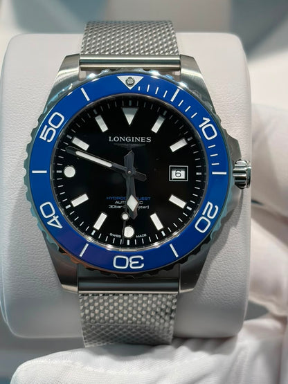 Longiness Hydroconquest - Stainless Steel - 42 MM - Black Dial - L3.788.4.90.6