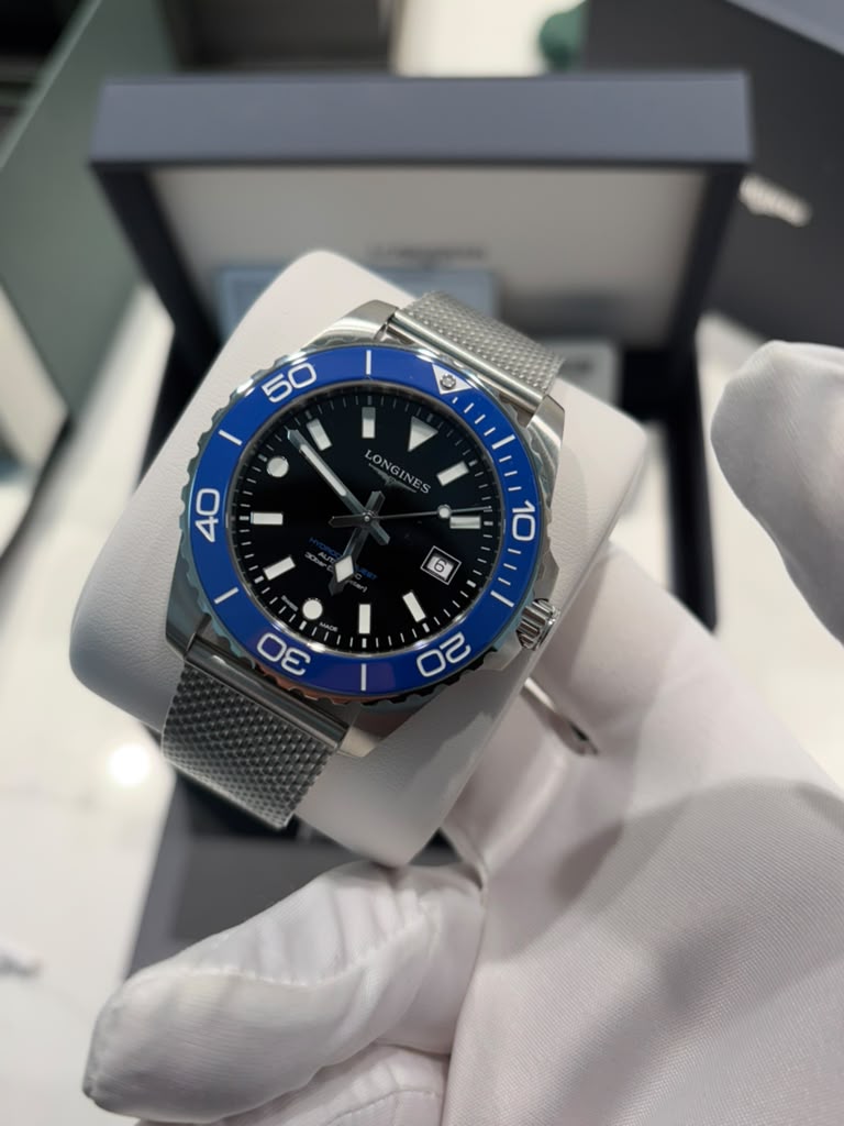 Longiness Hydroconquest - Stainless Steel - 42 MM - Black Dial - L3.788.4.90.6