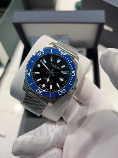 Longiness Hydroconquest - Stainless Steel - 42 MM - Black Dial - L3.788.4.90.6