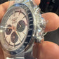 Longines Conquest Chronograph - 42 MM - Steel Case - Ceramic Bezel - Silver with Blue Counters Dial - L3.835.4.98.6
