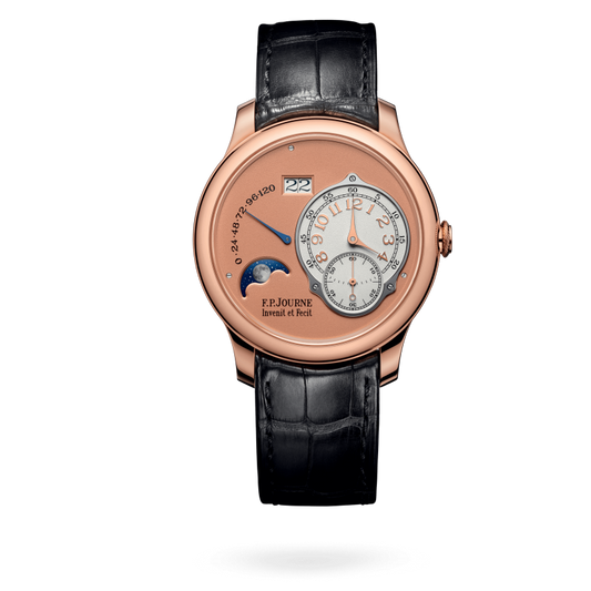 F.P. Journe Classique Lune Rose Gold 40 MM - Black Leather Strap - Pink Dial - Lune nyc watcher nyc watches