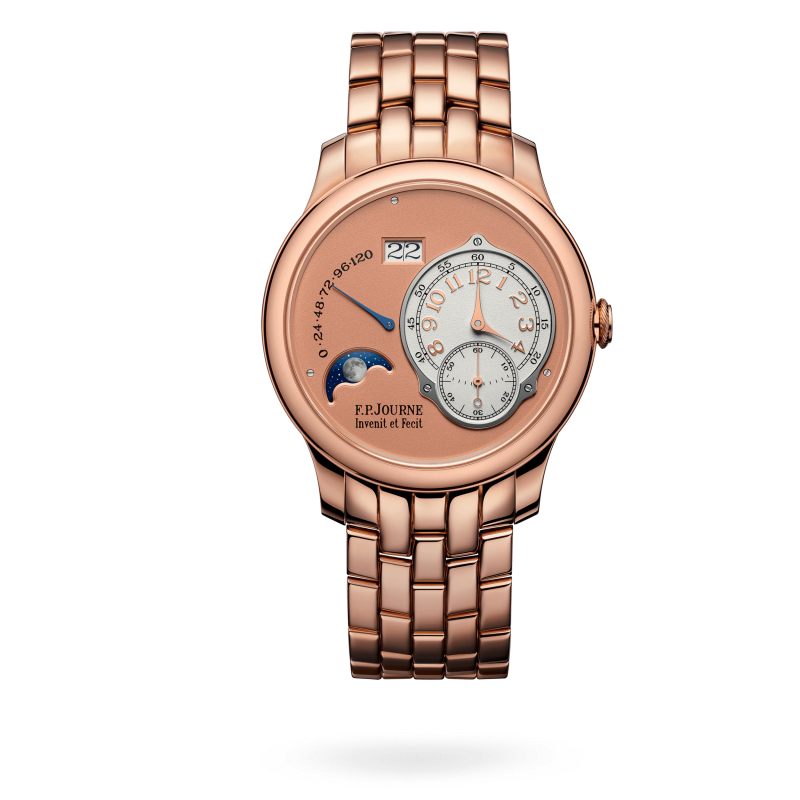 F.P. Journe Classique Lune Rose Gold 40 MM - Rose Gold Bracelet - Pink Dial - Lune nyc watcher nyc watches