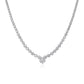 Necklace - Diamond Eternity - 14k White Gold - Princess Center - N-0001WG14D