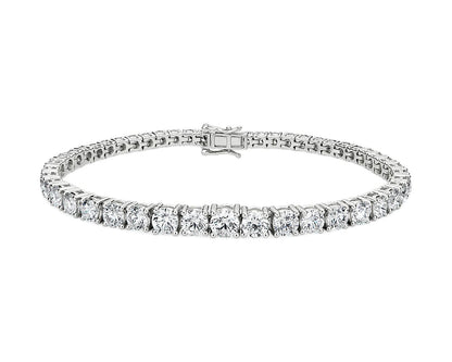Graduated Diamond Tennis Bracelet - 14k White Gold - 10 Ct. Tw. - B-0036WG14GDT