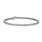 Lab Grown Diamond Princess-Cut Tennis Bracelet - 14k White Gold - 5 Ct. Tw. - B-0070WG14 DPCT
