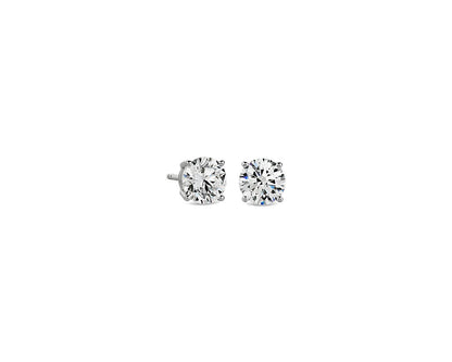 Lab Grown Diamond Stud Earrings - &nbsp;14k White Gold - 1 Ct. Tw. - E-0031WG14DS