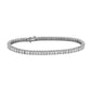 Emerald Diamond Tennis Bracelet - 14k White Gold - 8 Ct. Tw. - B-0067WG14 EDT