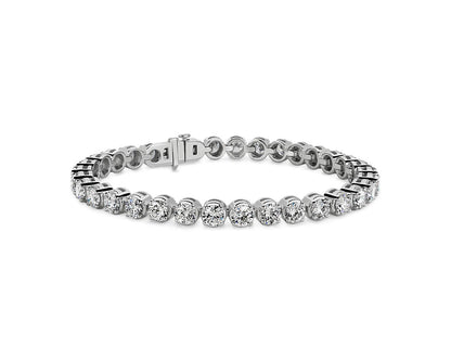 Lab Grown Diamond Tennis Bracelet - 14k White Gold - 10 Ct. Tw. - B-0069WG14 DT