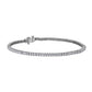 Lab Grown Diamond Princess-Cut Tennis Bracelet - 14k White Gold - 3 Ct. Tw. - B-0071WG14 DPCT