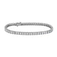 Emerald Diamond Tennis Bracelet - 14k White Gold - 12 Ct. Tw. - B-0065WG14 EDT